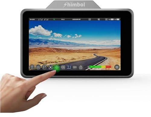 SHIMBOL ZO600M Monitor de Campo inalámbrico para cámara DSLR de 5,5 Pulgadas, 1000 nits, 3D LUT, 500 pies, con grabación y reproducción de vídeo HDR, Baja latencia de 0,08 s