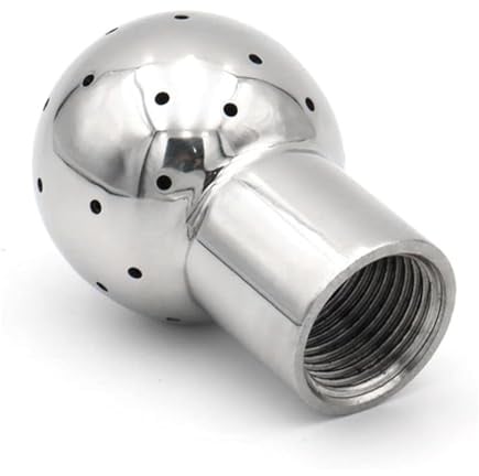 45MM Fix Sprühkugel, Fixieren Spray Ball Sanitär Reinigungskugel Edelstahl CIP Reinigung Zubehör, 1/2 zoll Gewinde