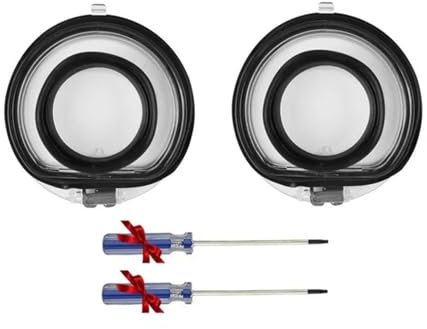 Rynplex For Dyson, V10 V11 V15 Vacuum Cleaner Bin Cap Base with Sealing Ring Dust Bucket Replacement Spare Parts Home Appliance Bin Lid Dust Bin Box(2pcs)