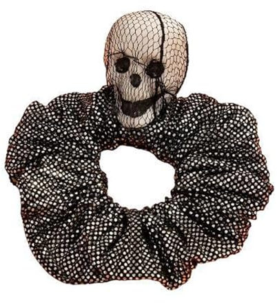 Haargummi, Punk-Totenkopf-Haargummis, coole dunkle Serie, elastisches Haargummi, Halloween-Thema, Gummi-Haarseil, Festival-Zubehör