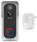 Beafon, Smart Home, Visitor 2V, Outdoor Kameraklingel mit Glocke und Winkel, Türklingel kabellos, Kamera Full HD 3 MP, 2,4G WiFi, Schutzklasse IP 54, autom. Alarmauslöser, Echtzeitvideos,