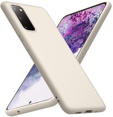 X-level für Samsung Galaxy S20 Hülle, Dünn Weich Case, Beige | Handyhülle Soft Silikon Bumper Cover Kratzfeste Schutzhülle