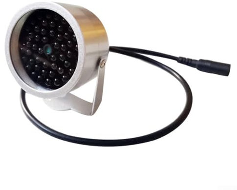 Oniissy 940NM Illuminateur LED infrarouge 48 LED Système de caméra avec portée de 5–10 m Boîtier en aluminium étanche pour vidéosurveillance CCTV
