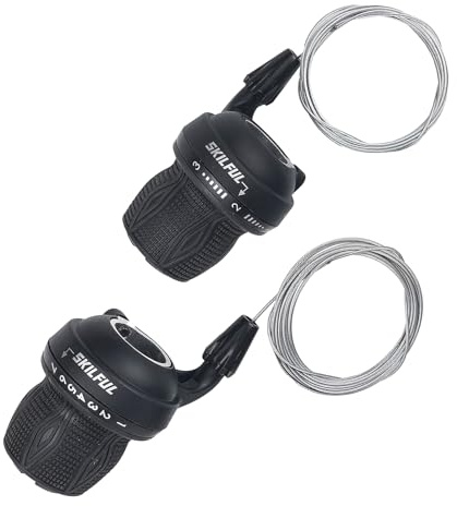 Wocaixy 3X7 3X6 Speed Twist Shifter Lever With Grips Pair For Mountain Bike