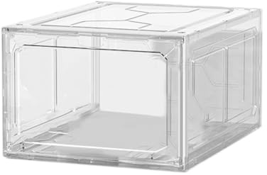 Osmond Hard Plastic Sports Shoe Box Plastic Shoe Box Dustproof Shoe Storage Box Shoe Rack Stackable Cabinet Storage Box White