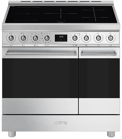SMEG C92IPX2 90 cm Electric Induction Range Cooker - Stainless Steel