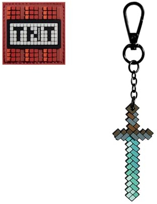 coocazoo Colour UP-Set „Pixel Knight“, rot-schwarz-grau, Anhänger & Clip-Patch, kompatibel mit coocazoo Schulrucksäcken, Motiv & Anhänger, austauschbar & individuell, ab der 3. Klasse