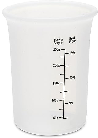 Städter Messbecher Ca. ø 8 cm/H 11 cm Siliko, Silikon, Transparent