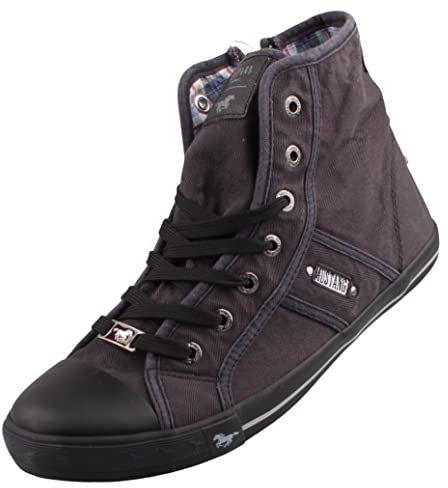 MUSTANG Damen High Top Sneaker Grau, Schuhgröße:EUR 36