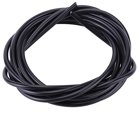 Bremszughülle, Reparatursatz Hülle für bunte Brems und Schaltwerke für Vorderbremse und Hinterradbremse mit Endkappen(Schwarz)