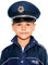 Maskworld Originalgetreue deutsche Polizei-Mütze für kleine Polizisten - Kinder-Kostüm-Accesoire für Karneval Fasching & Halloween - Polizeihut Uniform Blau - Größe 56