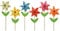 kleines Windrad Windmühle auf Stab als Blümchen aus wetterfestem PVC Muster(6)