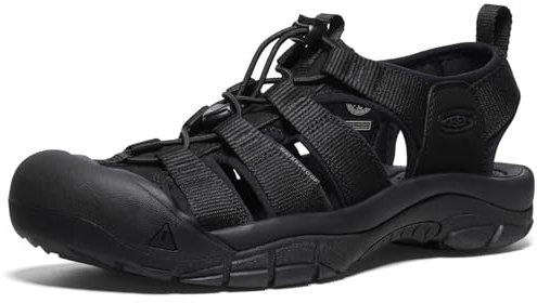 KEEN Herren Newport H2 Sandalen, Triple Black, 47.5 EU