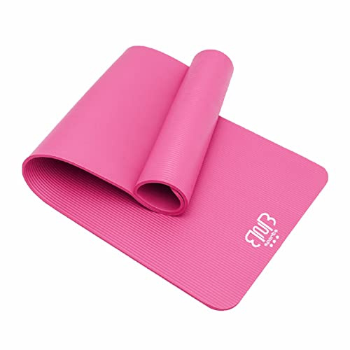 BnB Sports Premium NBR Sportmatte, rutschfeste Gymnastikmatte, Yogamatte Stretching Pilates, dicke Fitnessmatte, Workout Camping Outdoor & Abs Matte