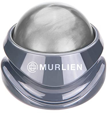 MURLIEN Massage Roller Ball, Tight and Sore Muscles Relief, Manual Massager, Alleviating Shoulder, Arms, Back, Legs, Calves or Muscle Tension - Gray | Alleviating Shoulder, Arms, Back, Legs, Calves or Muscle Tension - Gray