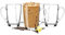 Glasmark Krosno Latte Macchiato Set di 6 bicchieri da tè con manico, bicchieri da dessert per acqua, caffè e vin brulé, 6 x 300 ml