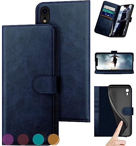 DuckSky for ZP iPhone XR Wallet case Dark Blue