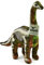 Zappi Co Kinder's Weiches Kuscheliges Plüschtier - Perfekte weiche Spielgefährten für Kinder im bedruckten Stil (31cm Höhe) (Brontosaurus Dinosaurier)