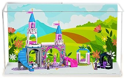 Acryl-Vitrine für Lego Disney Princess Auroras Schloss 43211 – Vitrine, Schützen und Dekorieren Modell mit staubdichter Aufbewahrung, Sammlerstücke