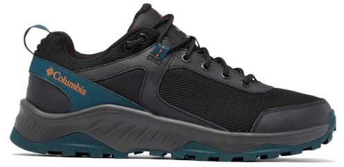 Columbia Trailstorm Ascend Waterproof, wasserdichte Trekking- und Wanderschuhe mit niedrigem Bund, Black/Night Wave,