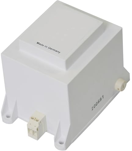 24V / 600W Transformator Trafo Sicherheitstransformator Ringkern ABS-Gehäuse, Überlast- u. Übertemperaturschutz, Stand- und Wandmontage, IP20