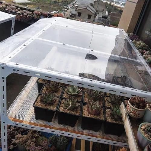 1.5mm Thick PC Roofing Sheet, Clear Plastic Sheet, Rain-Proof UV Protection Transparent Daylighting Panels, Greenhouse Canopy Carport Cold Frame Replacement Shed Panel, Easy To Bend & Cut ( Size : 4x6