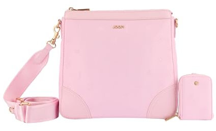 Joop! - jasmina decoro tessuto Schultertasche für Damen in Rose, Maße 27x25x6 cm