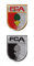 FC Augsburg 3D Aufkleber - Wappen - 2er Set Sticker FCA