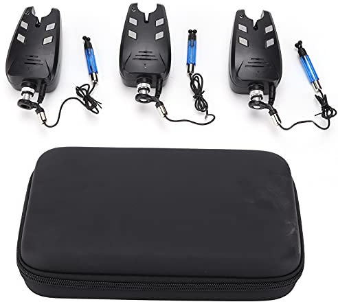 Srliya Hochleistungslautsprecher und LED-Bissanzeiger-Set Zum Karpfenangeln, Elektrischer Angel-Bissanzeiger mit LED-Anzeige