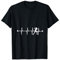 Tennisspieler Heartbeat EKG Pulse T-Shirt