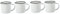 Anneome 4 Pz vecchio bicchiere retrò tazze d'acqua multifunzione tazza da campo tazza d'acqua tazzine caffe tazza caffe tazze mug tazze di ferro retrò tazze retrò ferro da stiro bianca