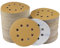 Sruhrak 100 Pcs 125mm Sanding Discs, 400 Grit Nylon Adhesive Sanding Pads 5 Inch 8 Hole Hook and Loop Sanding Disc for Orbital Sander