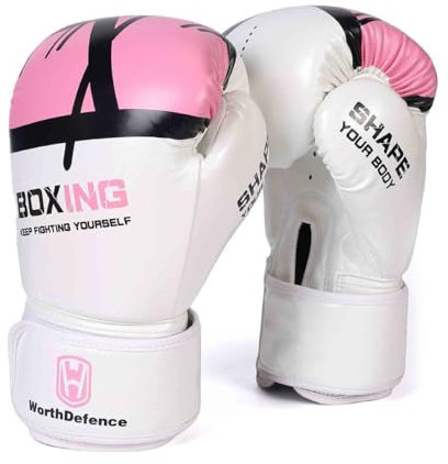 OLYSPM Gant de Boxe,Gants de Boxe,Gant Boxe pour Hommes,Femmes,Garçons et Filles,Gants Boxe avec Pic Épais pour Kickboxing,Sparring,Muay Thai,MMA