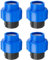 Wzzy Gurden Tubo in PE da 25 mm, terminale: Pezzo di Chiusura per Tubo di Installazione Gardena, Raccordo per Tubo da 25 mm, Tecnologia di Collegamento Quick&Easy, Compatibile con Tubi di(4 Pezzi)