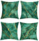 Joymaison Kissenbezüge 45x45 cm 4er Set Marmor Dunkelgrün Gold Dekorative Kissenbezug Moderne Abstrakt Marmor Muster Deko Kissenhülle für Sofa Couch Schlafzimmer Wohnzimmer