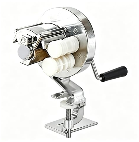 Cavatelli Maker Maschine - Edelstahl Pasta Presse für Spaghetti, Fettuccine, Gnocchi & Orecchiette - Manuelle Makkaroni Maker mit Rollen