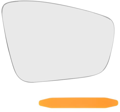 Spiegelglas Ersatz für VW Polo 6R 6C Rechts Außenspiegelglas | Auto Ersatzspiegelglas kompatibel mit VW UP 121 122 BL1 BL2 Beheizbar Verstellbar mit Trägerplatte