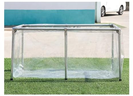Generisch Aufstellpool, Fischteich, transparente Leinwand für Koi und Zierfische, langlebiges Zuchtbecken für den Außenbereich, klar, 300 x 100 x 70 cm, für den Hausgebrauch, robuste Stütze