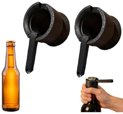 2 Stück Flaschenöffner - Bierflaschenöffner, 7x4x2,5 Cm Bottle Cap Laūncher Openeř Cap, Tragbarer Multi-Functional Bier Öffner Mit Lustiger Art Flaschen Zu Öffnen Für Barkeeper Und Zuhause