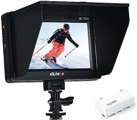 Viltrox DC-70 7 pollici HD Camera Video Field Monitor Supporta il segnale 4k per DSLR Canon Nikon Sony Olympus Panasonic Pentax, ingresso HDMI