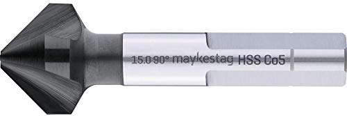 Alpen 238702500100 cobalt Kegelsenker Ungleiche Teilung Co5 3-FL Alunit 25, 0mm, 0 W, 0 V