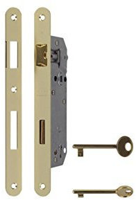 Serratura AGB Patent Grande Foro mm 50 Quadro mm 8 (OTTONATA) frontale mm18