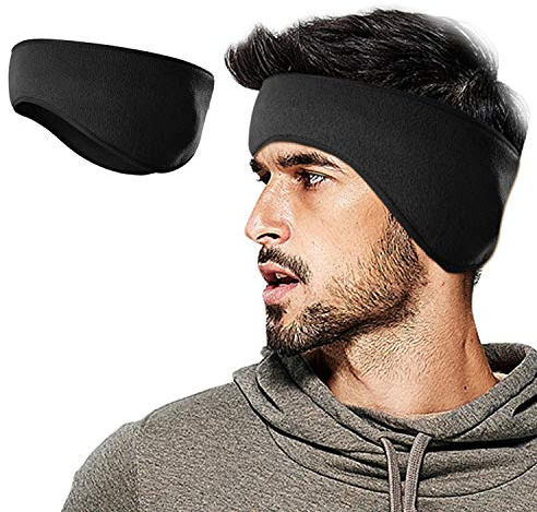 Lauzq Winter Fleece Ear Warmers Headband Ear Muffs for Men Women Kids, Ear Covers for Cold Weather Ski Running Cycling Work