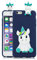 HopMore Kawaii Einhorn Handy Hülle für iPhone 6S / 6 (4.7 inch) Hülle Silikon 3D Hüllen Tier Muster Bumper Design Ultra Dünn Slim Handyhülle Schutzhülle Case Cover - Blaues Einhorn