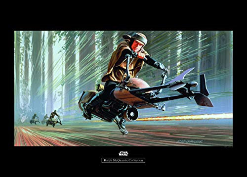 Komar Wandbild | Star Wars Classic RMQ Endor Speeder | Kinderzimmer, Jugendzimmer, Dekoration, Kunstdruck | ohne Rahmen | WB138-70x50 | Größe: 70 x 50 cm (Breite x Höhe)