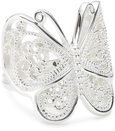 Vinani Ring Schmetterling Paisley glänzend Sterling Silber 925 Größe 64 (20.4) RSL64