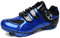 Prodkfe Moutntain Fahrradschuhe Herren Damen MTB Schuhe SPD Mountainbike Schuhe mit Schnalle B Blau 42 EU