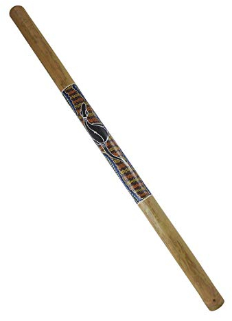 Coco Papaya Didgeridoo aus Bambus, bemalt, Salamander-Motiv, 120 cm
