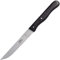 Clauss Vespermesser aus Solingen, Tomatenmesser mit ergonomischem Holzgriff aus Buche in schwarz und doppelten Nietstiften, Sägemesser mit scharfer gezahnter Klinge, 23 cm, CL-20006