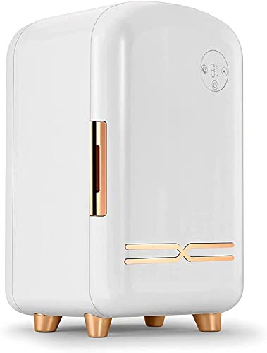 Samnuerly 12L Beauty Portable Personal Mini Fridge, Skin Care Refrigerator in Home/Car, Makeup Mirror Fridge, Girls Gift